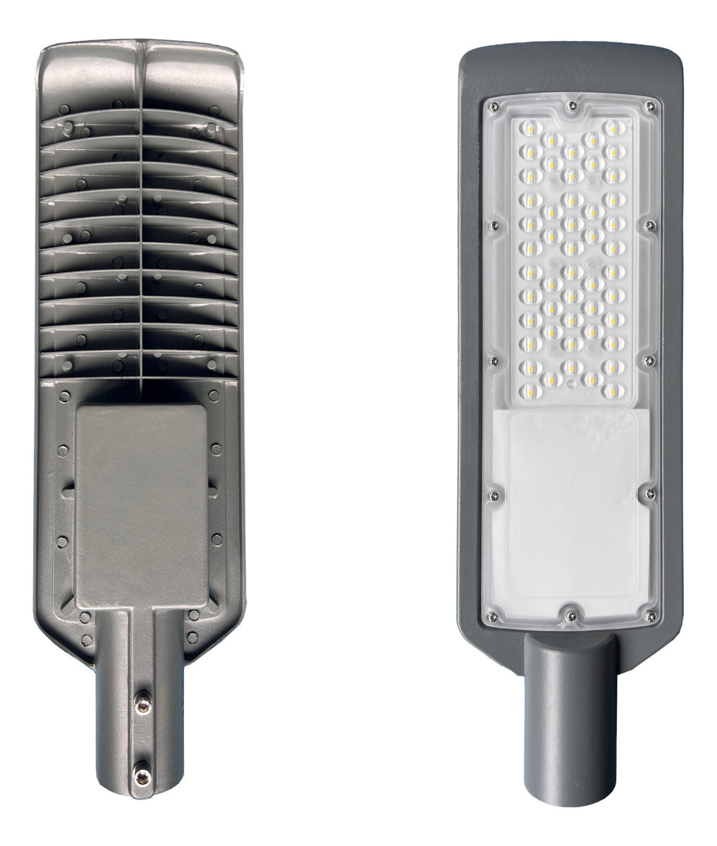 Luminária Led Poste Detroit 50w 6500k Branco Frio IP66 Bivolt Alut