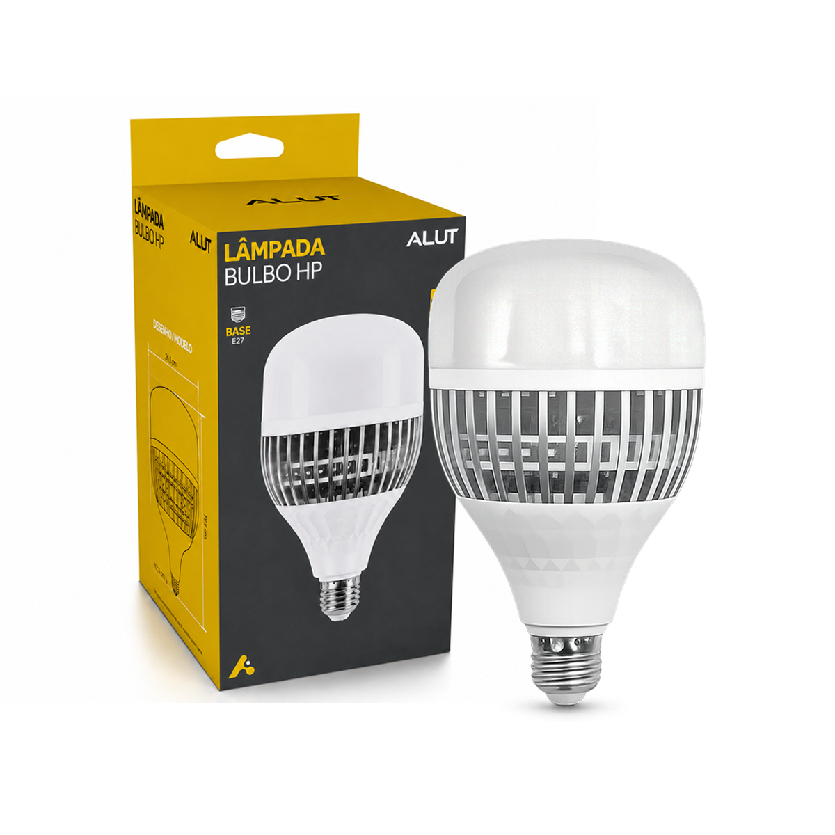 Lâmpada Led Bulbo Hp 80w 6500k Branco Frio Bivolt E27 Alut