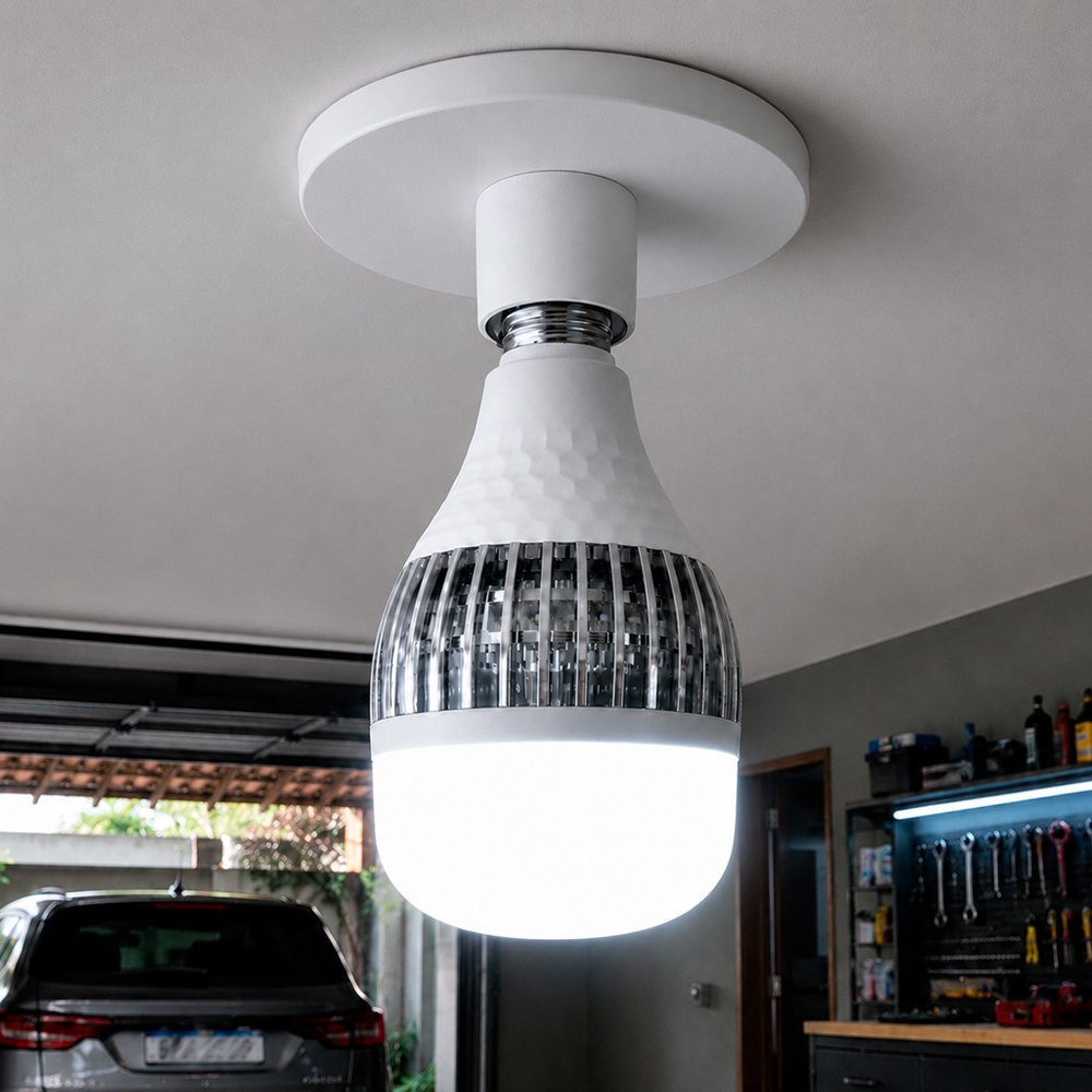 Lâmpada Led Bulbo Hp 100w 6500k Branco Frio E27 Bivolt Alut