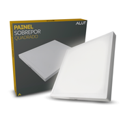 Painel Led Plafon Easy 24w 6500k Branco Frio Sobrepor Quadrado Alut