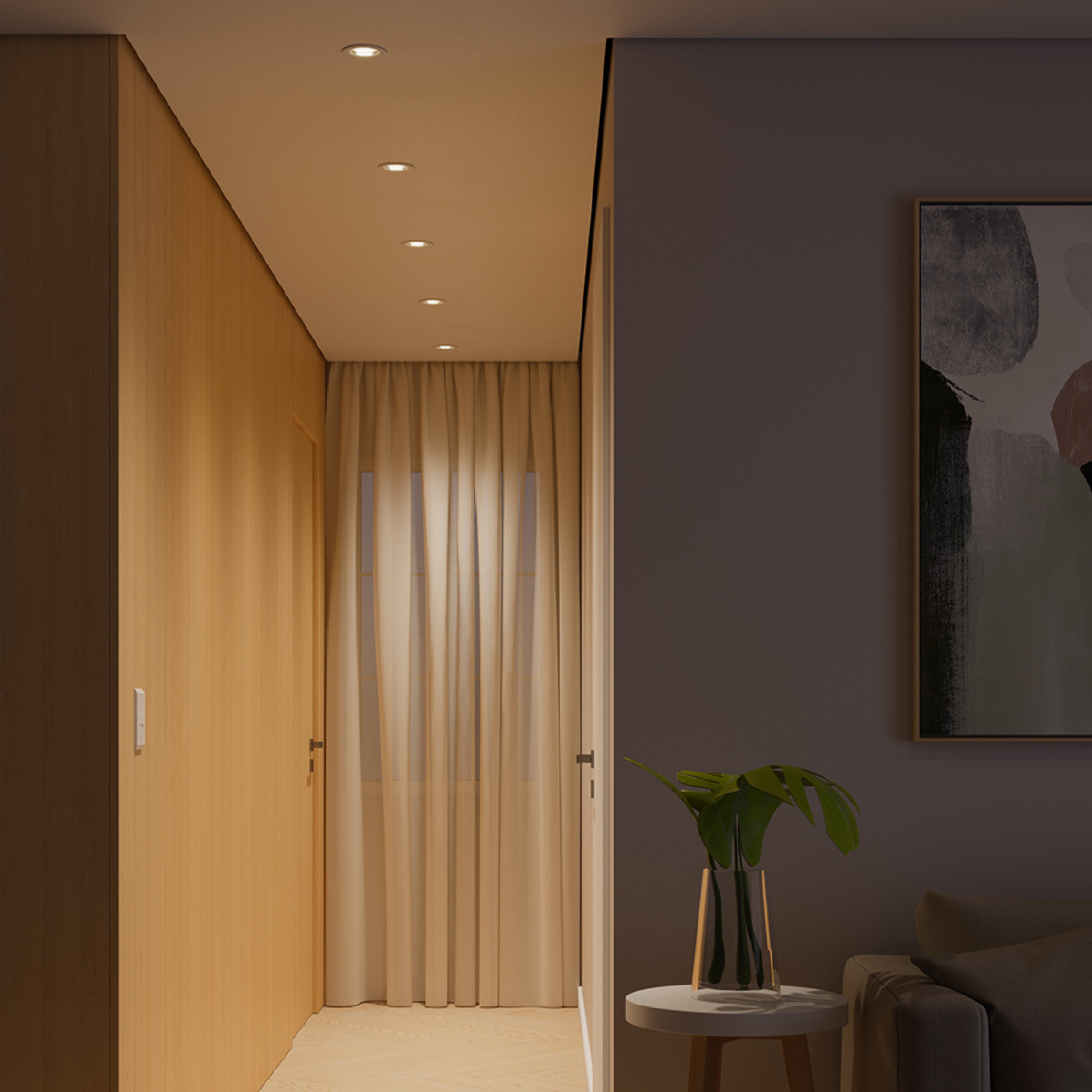 Kit 10 Spot Led Embutir 7w 4000k Branco Neutro 110v/220v Bivolt Ip20 Redondo Branco Cod: ALUT000606 Alut