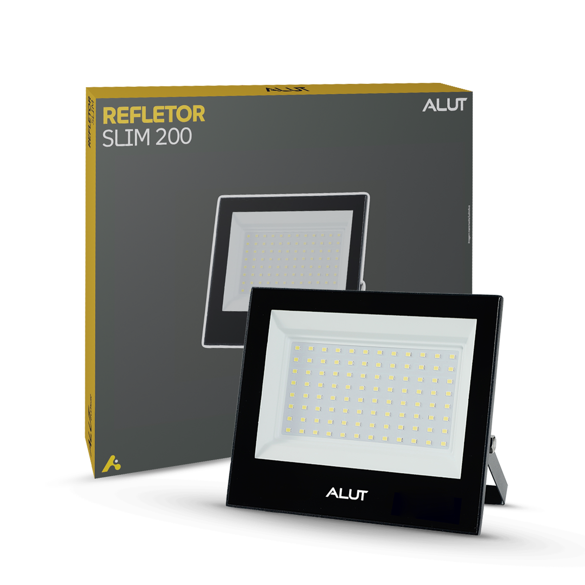 Refletor Led Slim 200w Branco Frio 6500k Bivolt IP65 Alut