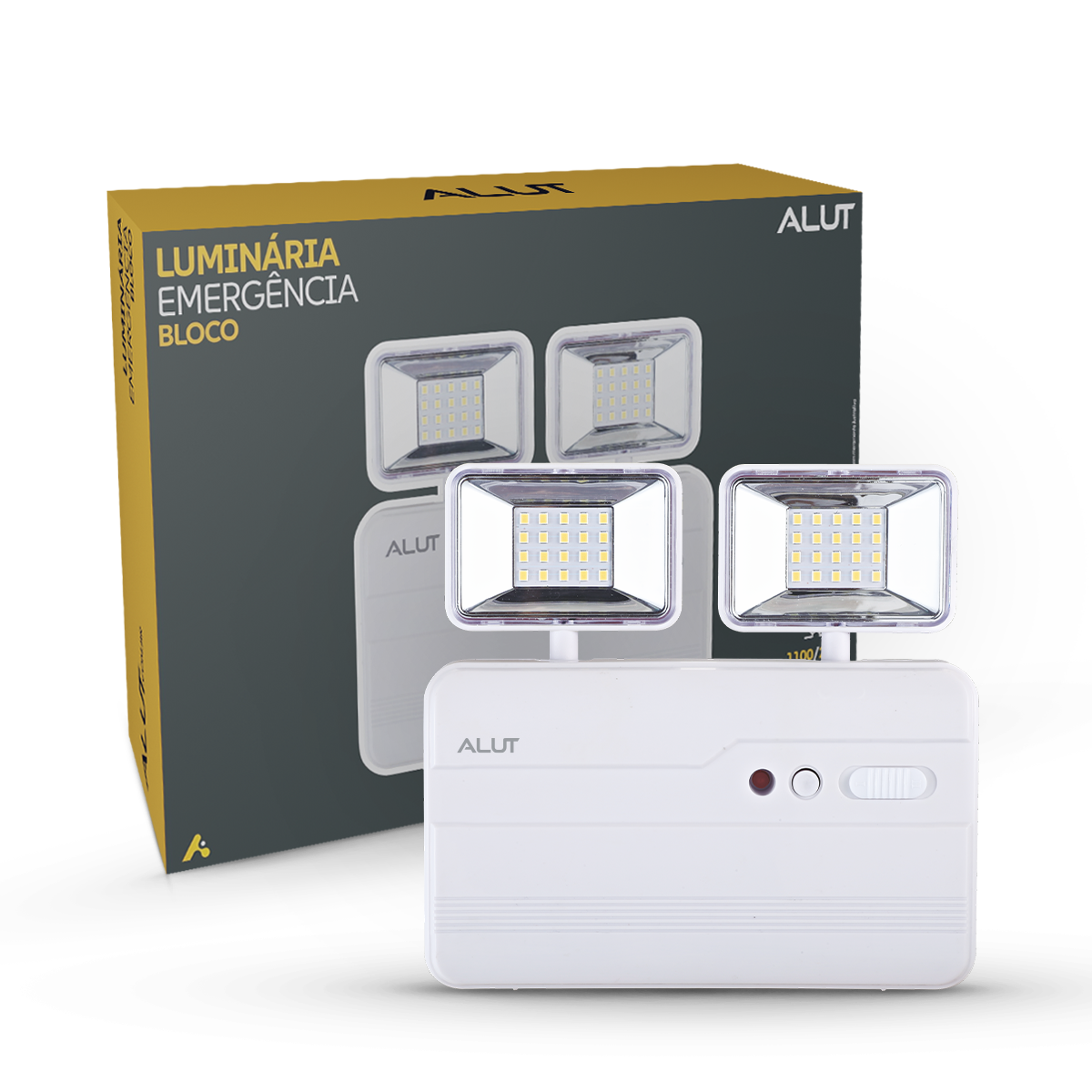 Luz Led Emergência Bloco Safelight 12W 1200lm 6000K Alut