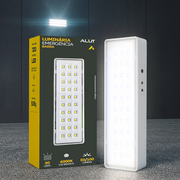 ALUT000803	Luminaria Led Emergencia Barra 1w 6000K Branco Frio Bivolt Branco Cod:ALUT000803 Alut By Avant