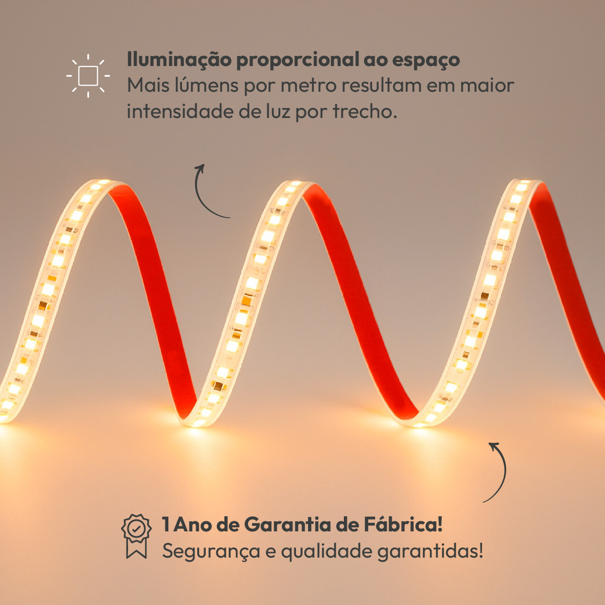 Fita Led Facile Risk 5m 12w 2700k Branco Quente 220v a prova d'água Alut