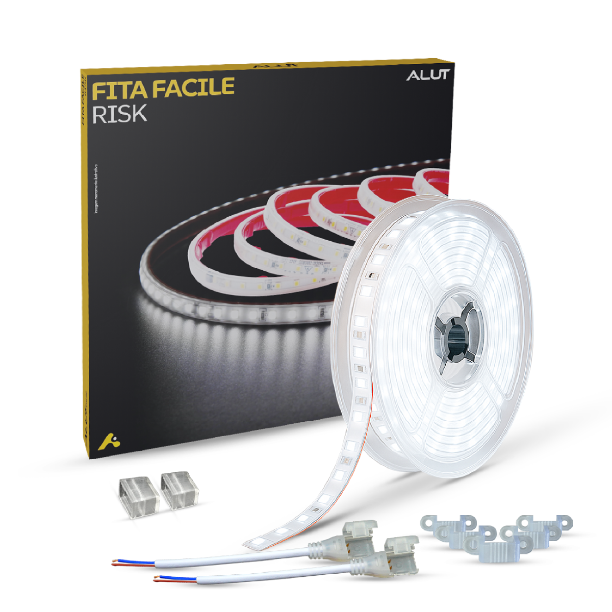 Fita Led Facile Risk 5m 12w 6500k 220v a prova d'água Alut