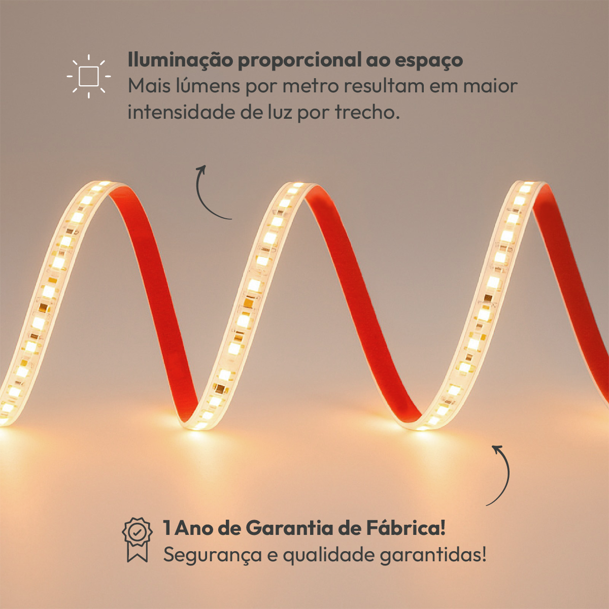 Fita Led Facile Risk 5m 12w 4000k Branco Neutro 220v a prova d'água Alut