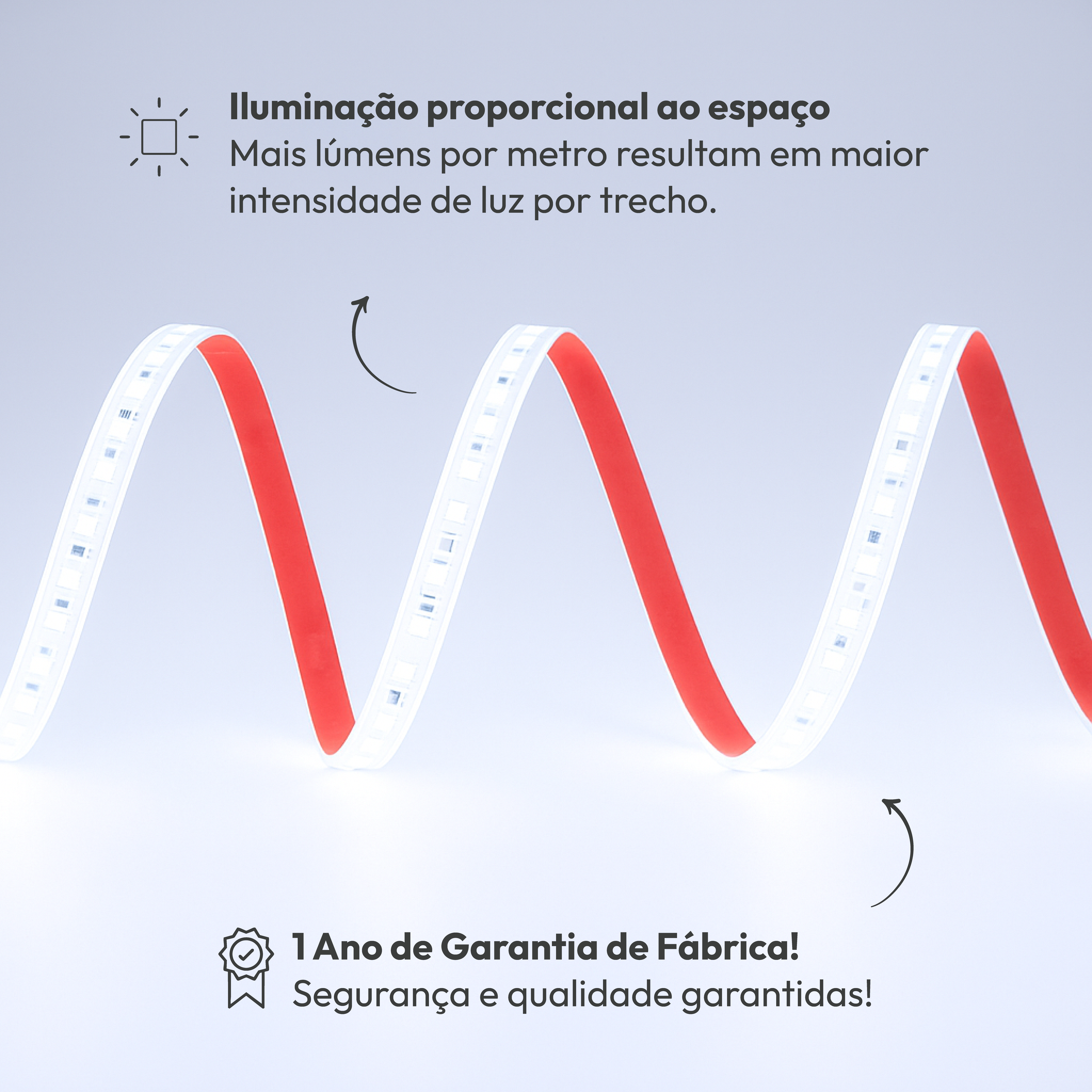 Fita Led Facile Basic 5m 7w 6500k 127v a prova d'água Alut