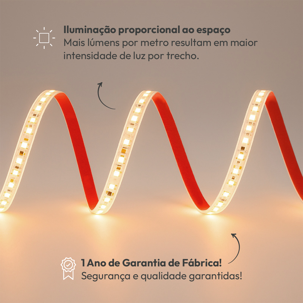 Fita Led Facile Basic 5m 7w 4000k 220v a prova d'água Alut