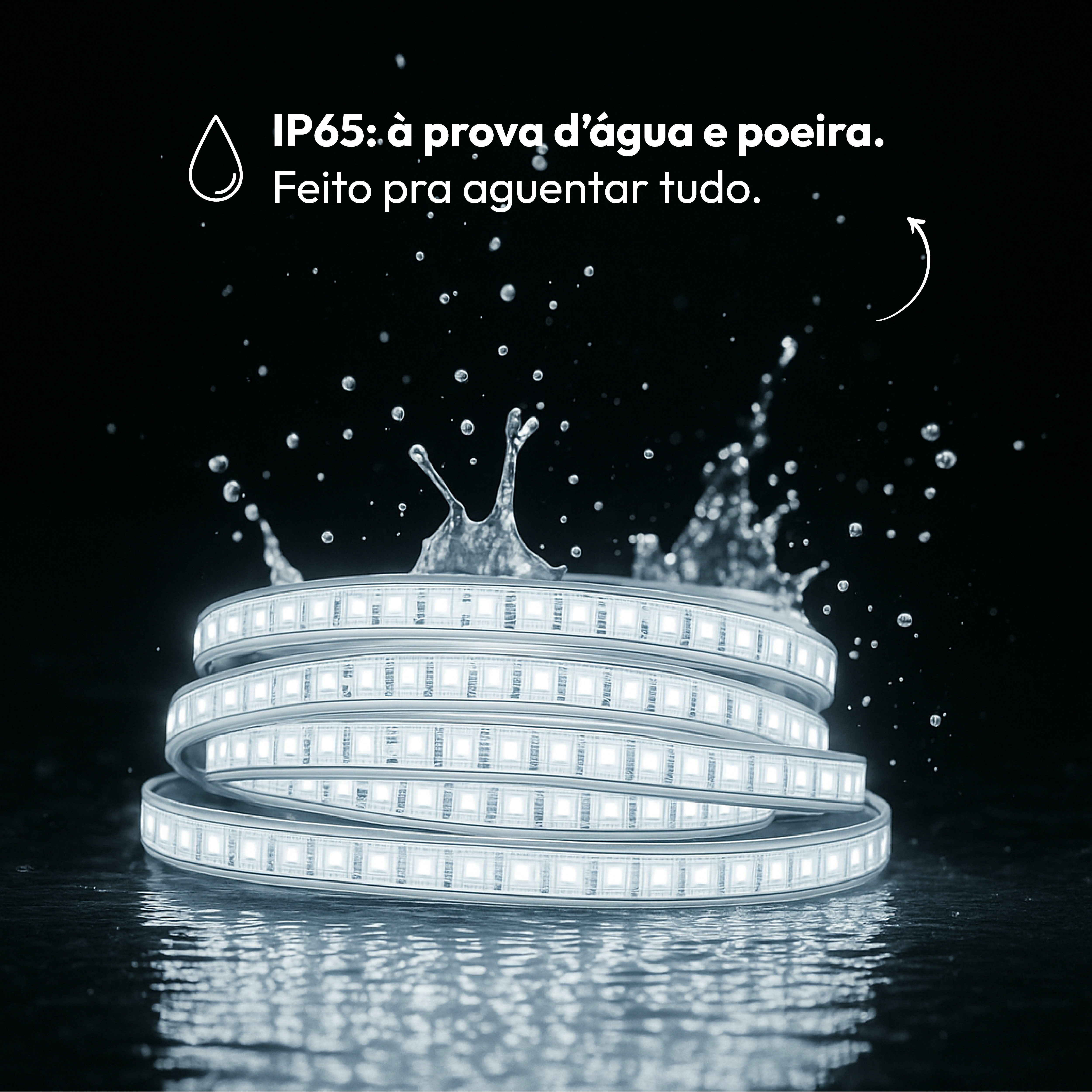 Fita Led Facile Basic 5m 7w 6500k 220v a prova d'água Alut