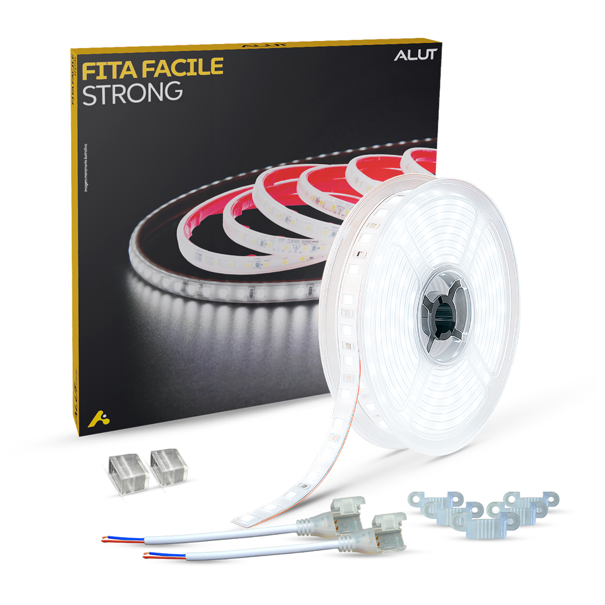 Fita Led Facile Strong 5m 20w 6500k 127v aprova d'água Alut