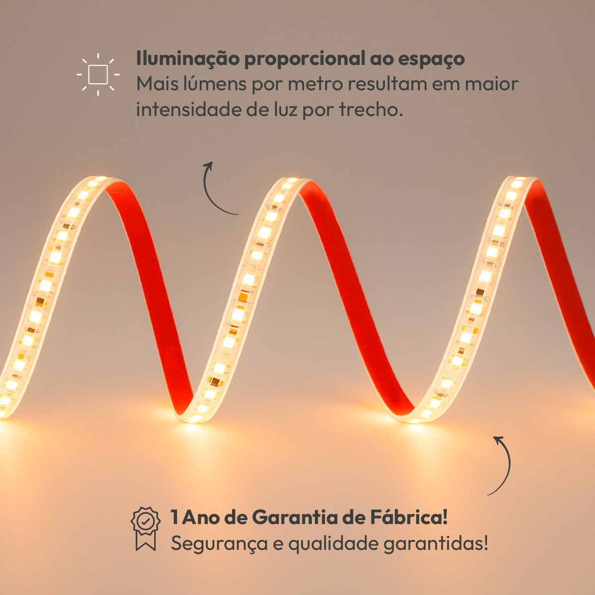 Fita Led Facile Strong 5m 20w 2700k 220v aprova d'água Alut