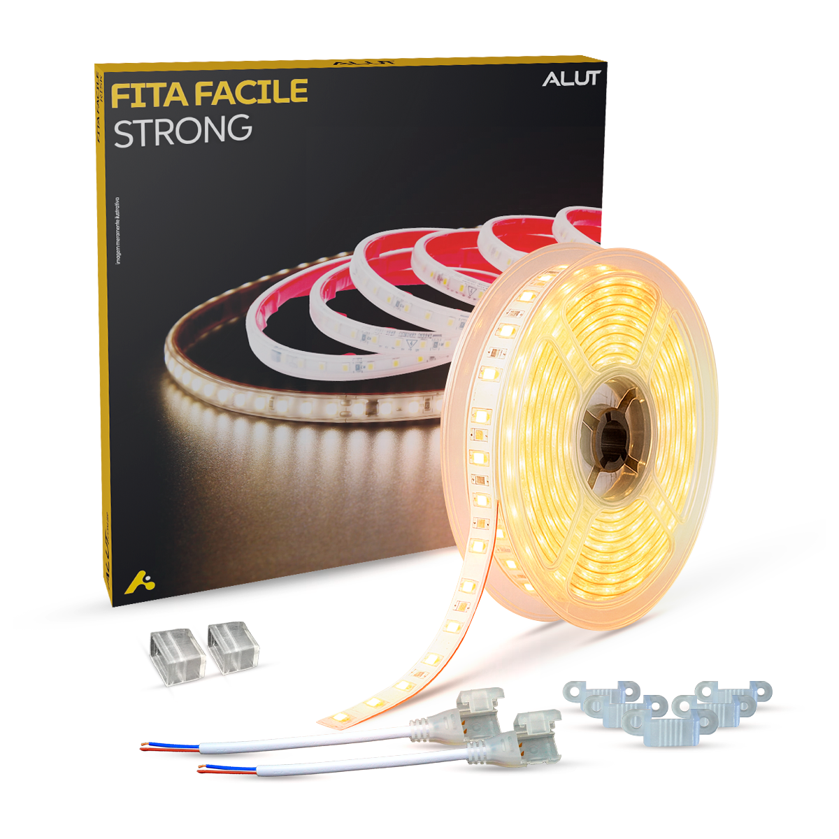 Fita Led Facile Strong 5m 20w 4000k 220v aprova d'água Alut