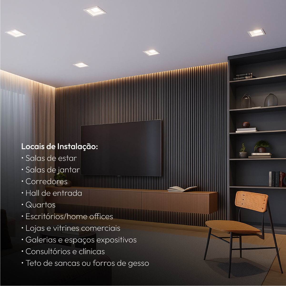 Spot Led Recuado Embutir E27 Par20 Quadrado Branco Alut