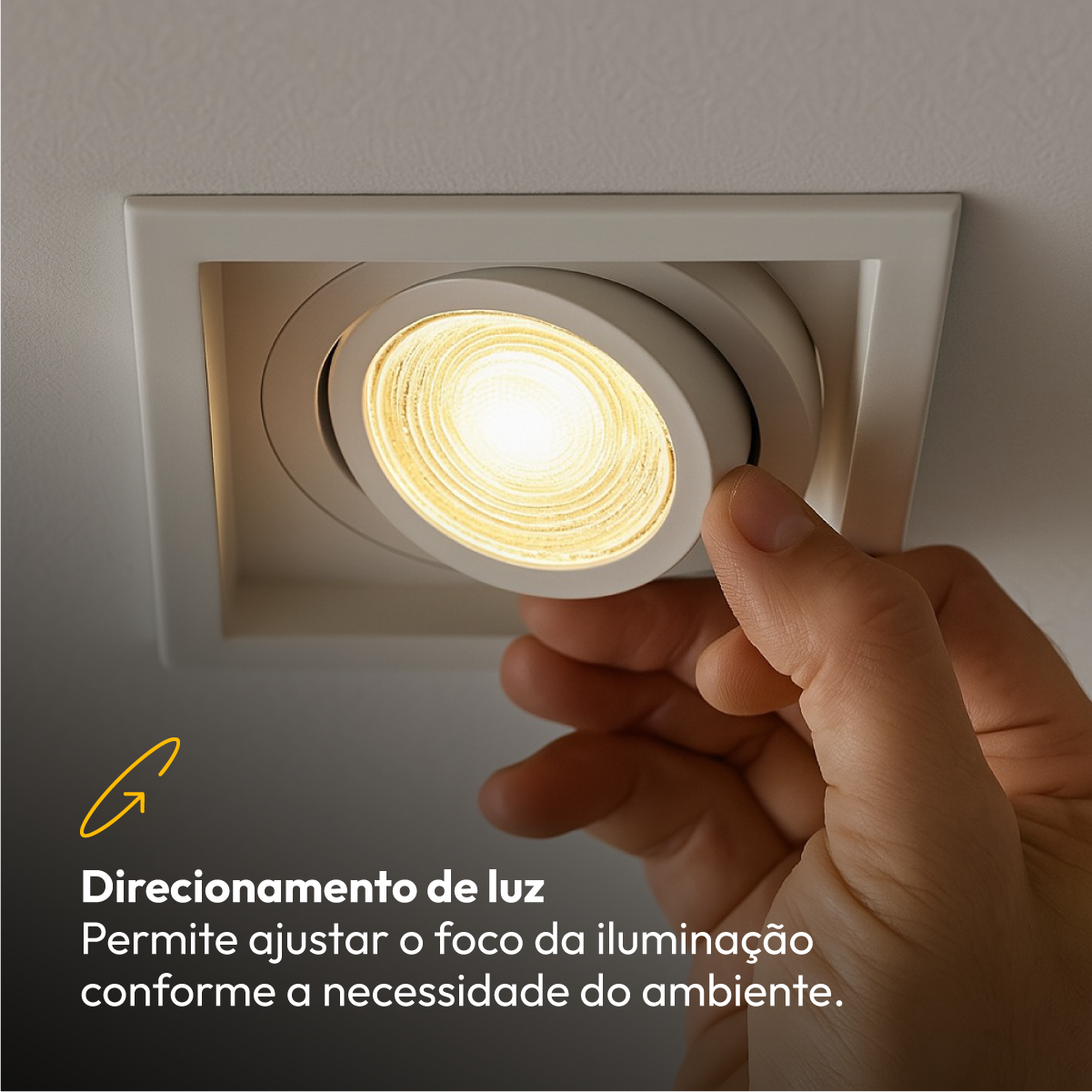 Kit 10 Spot de Embutir Recuado com Lâmpadas Par20 3000K Branco Quente Alut