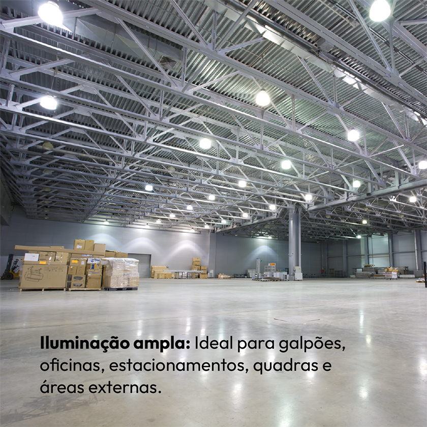 Kit 10 Lâmpadas Led Bulbo Hp 100w 6500k Branco Frio E27 Bivolt IP20 Alut