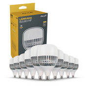 Kit 10 Lâmpadas Led Bulbo HP 70W 6500K Branco Frio Bivolt E27 Alut