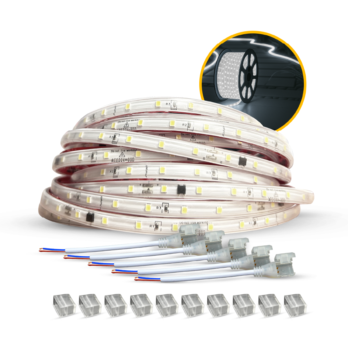 Fita Led Facile 5w 50m 6500K 127V Tensão Direta Alut