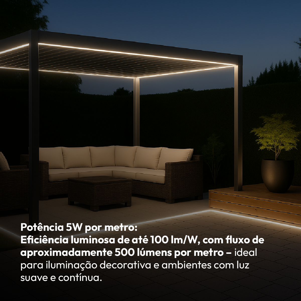 Fita Led Facile 5w 50m 6500K 127V Tensão Direta Alut
