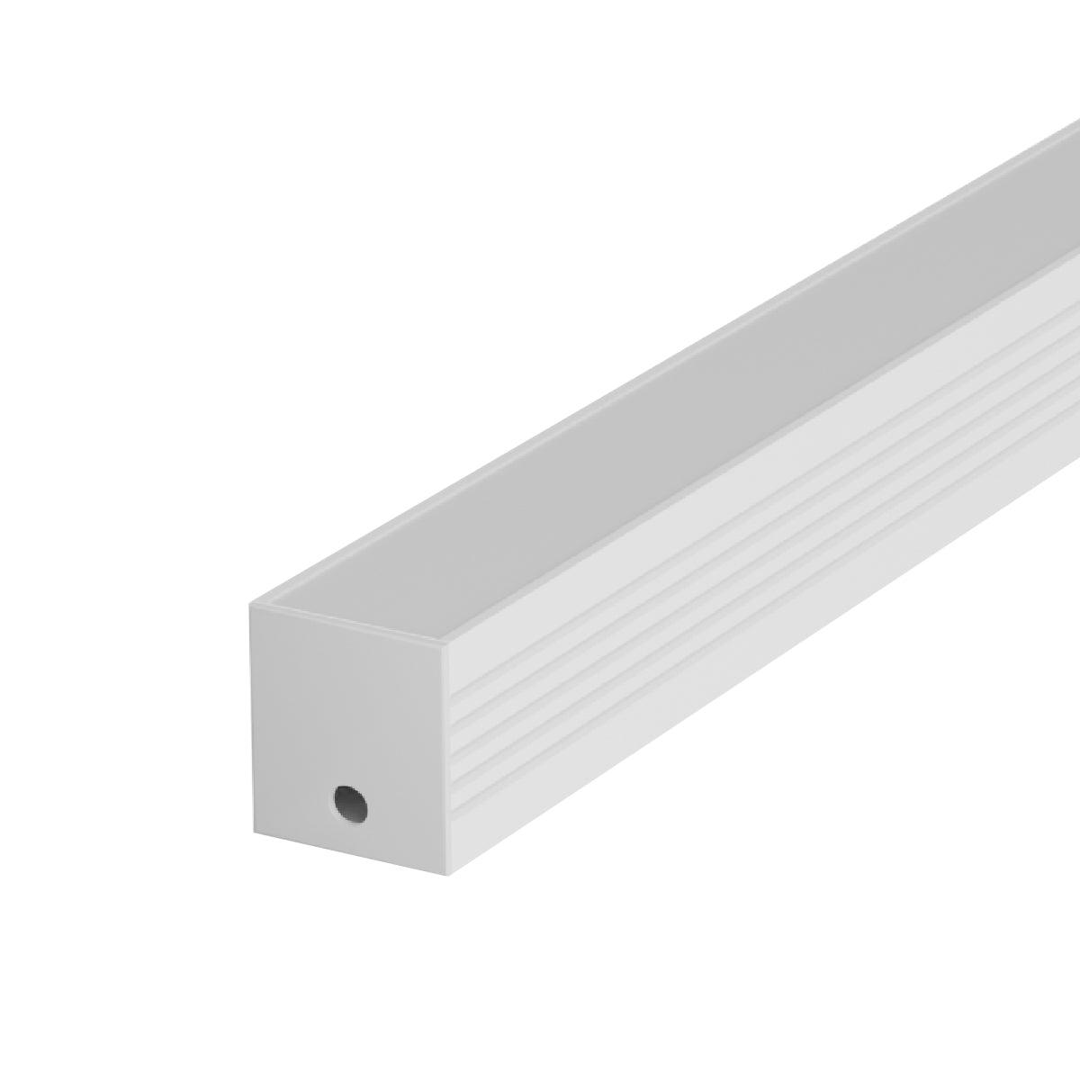 Perfil Led Barra 2m Slat 35x35mm Sob Branco Alut