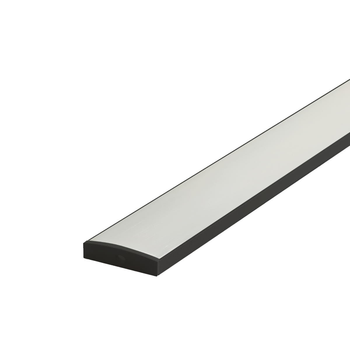 Perfil Led Barra 2m Destak 50x10mm Sob Preto Alut