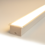 Perfil Led Barra 2m Inside 43x35mm Embutir Branco Alut