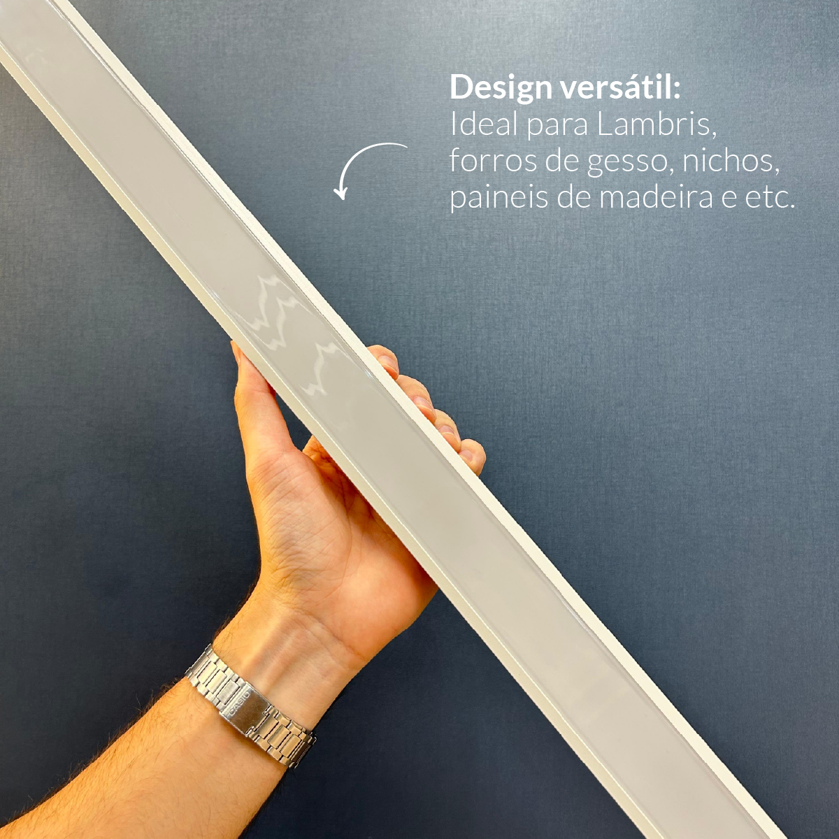 Perfil Led Barra 2m Inside 43x35mm Embutir Branco Alut