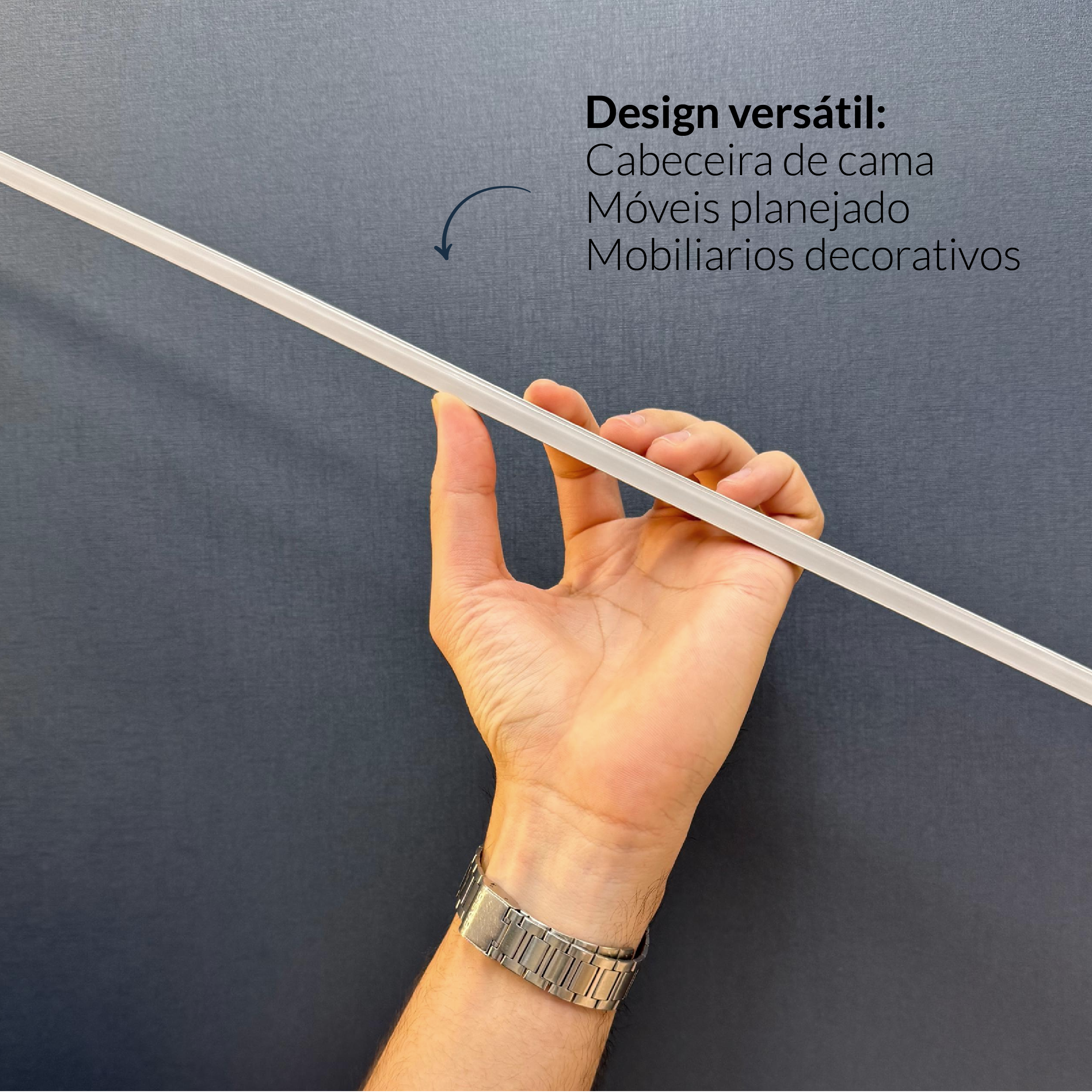 Perfil Led Barra 2m Minimal 08x09mm Sob Branco Alut