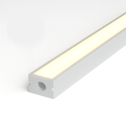 Perfil Led Barra 2m Slat 17x15mm Sob Branco Alut