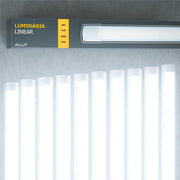 Kit 10 Luminária Led Linear 40w 6500K Branco Frio IP20 Branco Alut