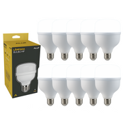 Kit 10 Lâmpadas Led Bulbo HP 30W E27 6500k Branco Frio Bivolt Alut
