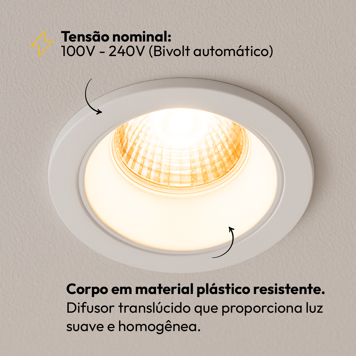 Kit 10 Lâmpadas Led Par20 7W 2700k Branco Quente E27 Bivolt IP20 Branco Alut