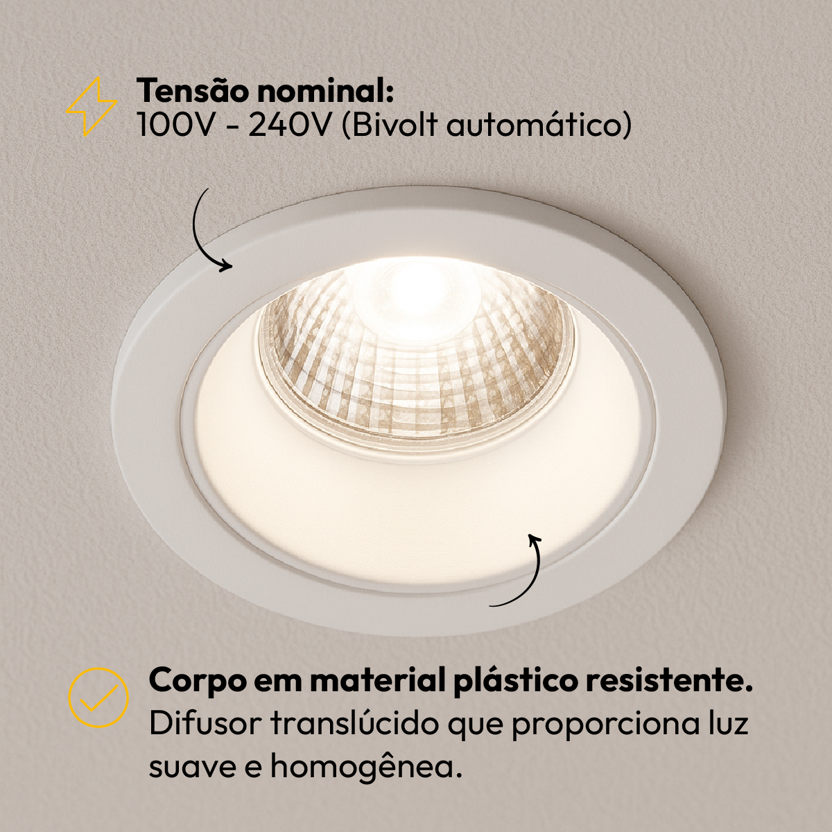 Kit 10 Lâmpadas Led Par20 7W 6500K E27 Bivolt Branco Alut