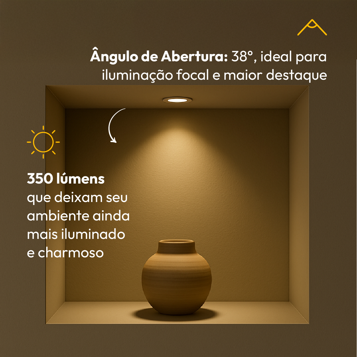 Lâmpada Led Dicróica MR16 4,8w 3000K Branco Quente GU10 Branco Alut