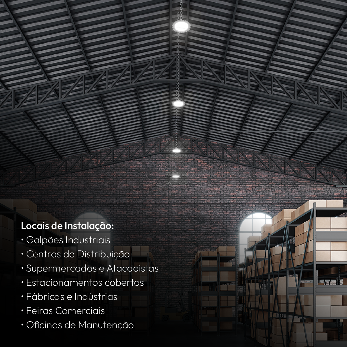 Luminária Led Industrial 100w 6500K Branco Frio IP66 220v Alut
