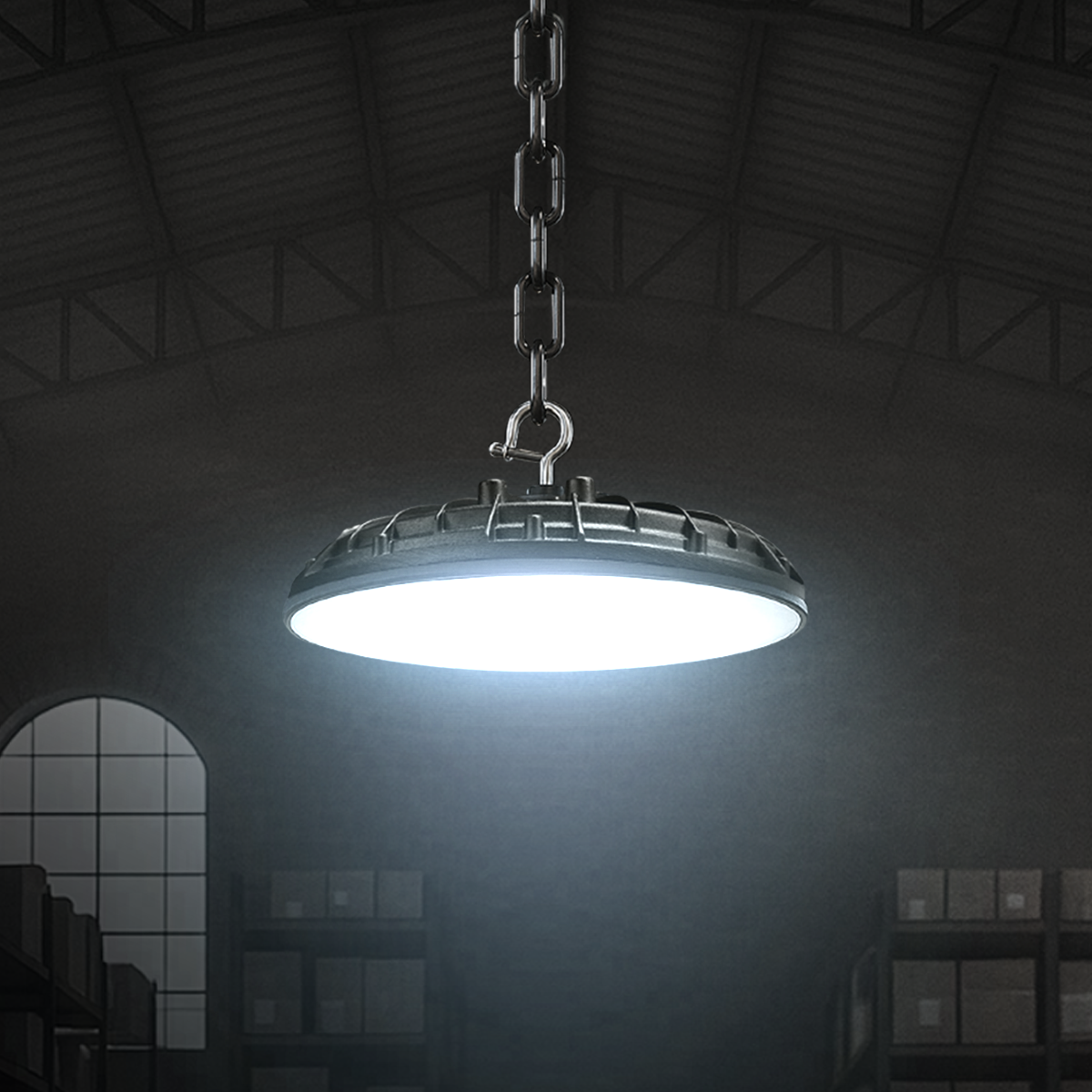 Luminária Led Industrial 100w 6500K Ip65 220v Alut