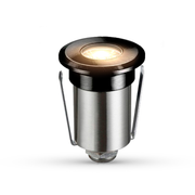 Balizador led Embutido Solo Essence 2w 3000k Branco Quente IP67 Preto Alut