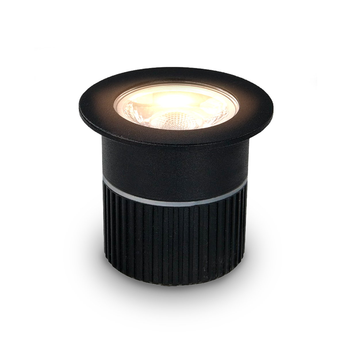 Balizador led Embutido Solo Essence 5w 3000k Branco Quente IP67 Preto Alut