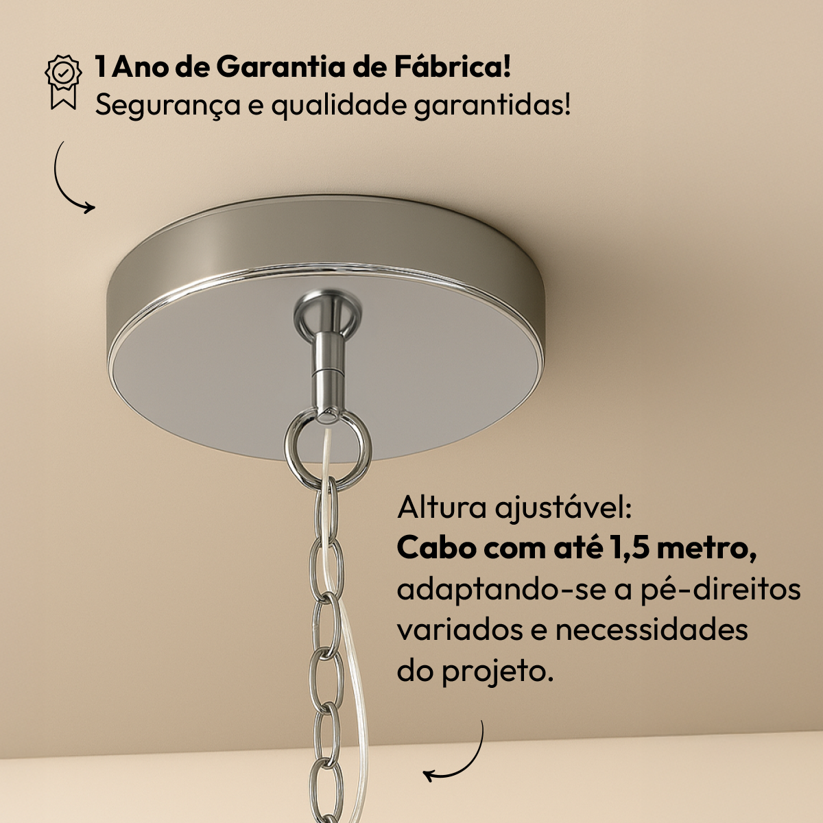 Lustre Maria Thereza 5 Lâmpadas E14 Transparente Alut