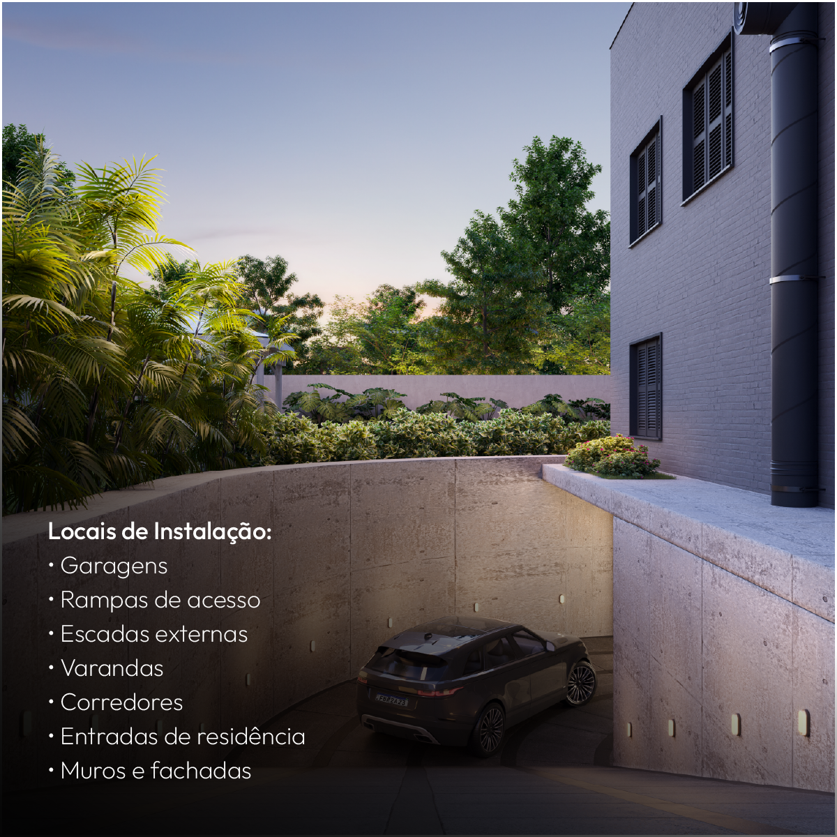 Kit 10 Arandela Led Tartaruga 20W 3000K Branco Quente Bivolt IP65 Branco Alut