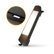 Spot Led Trilho Línea 10w 2700k Redondo Preto Fosco Alut