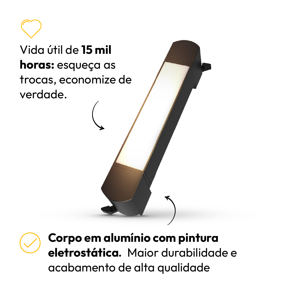 Spot Led Trilho Línea 10w 2700k Redondo Preto Fosco Alut