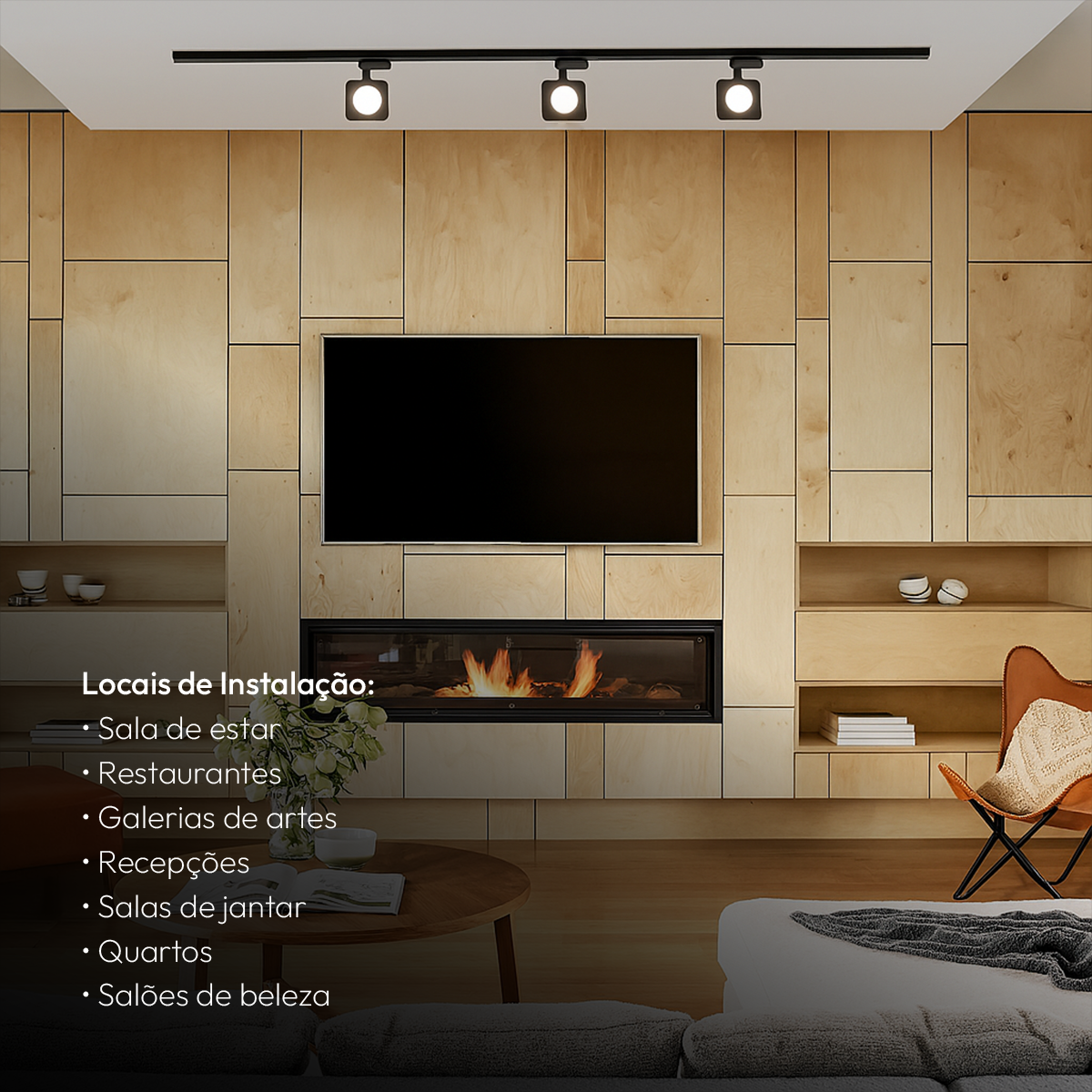 Spot Led Trilho Nobby 10w 2700k Quadrado Preto Fosco Alut