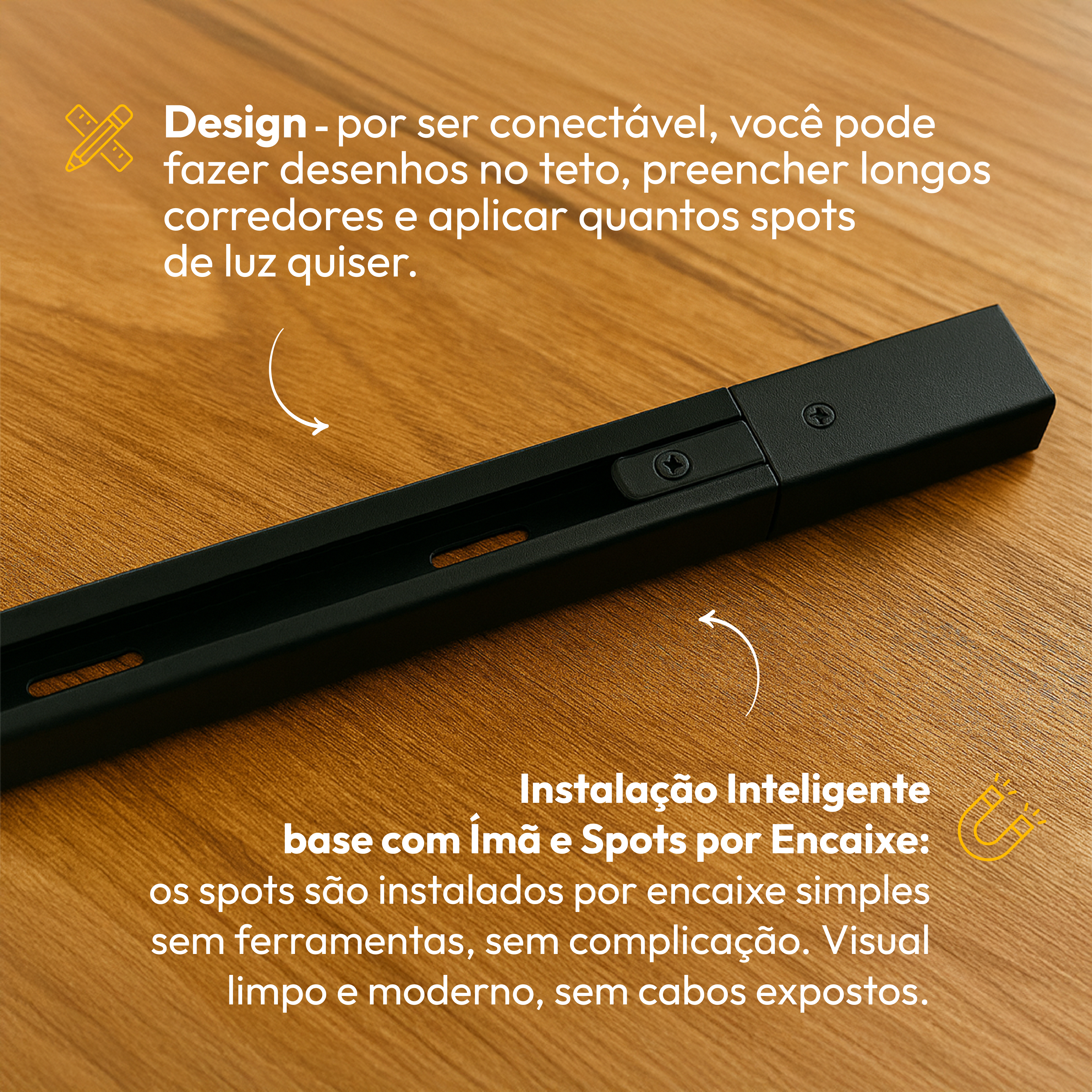 Trilho Eletrificado 1 Metro Versalles T1 Preto Alumínio Alut