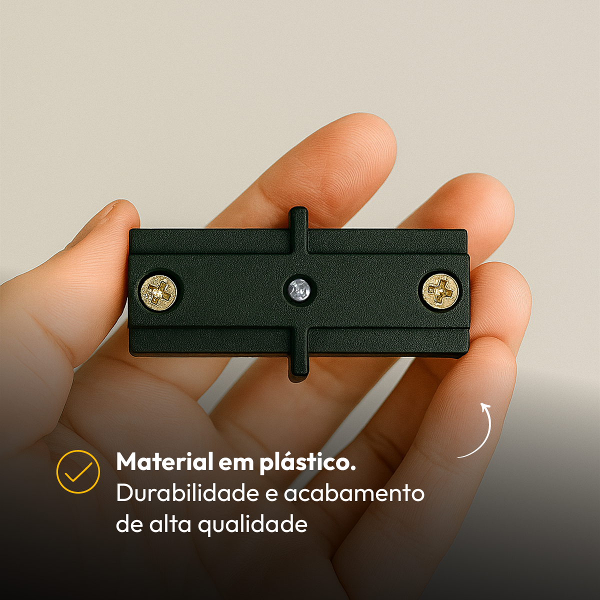 Conector Junção Reta Emenda De Trilho Versalles T1 Alut