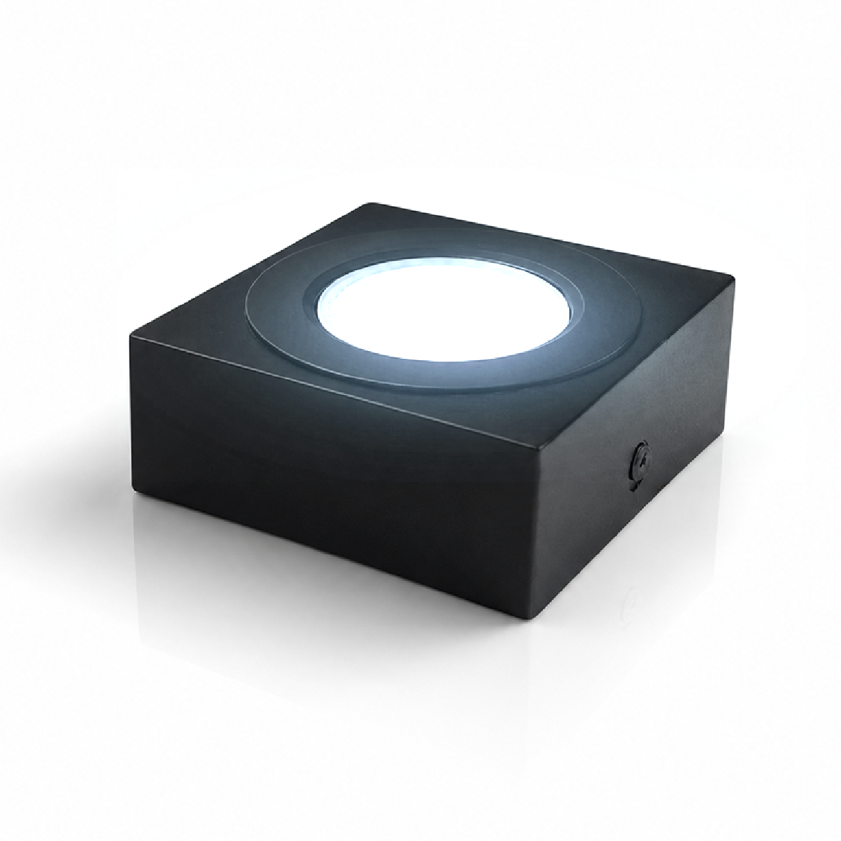 Spot Beiral Led Incluso 6500k Branco Frio Quadrado Preto Alut