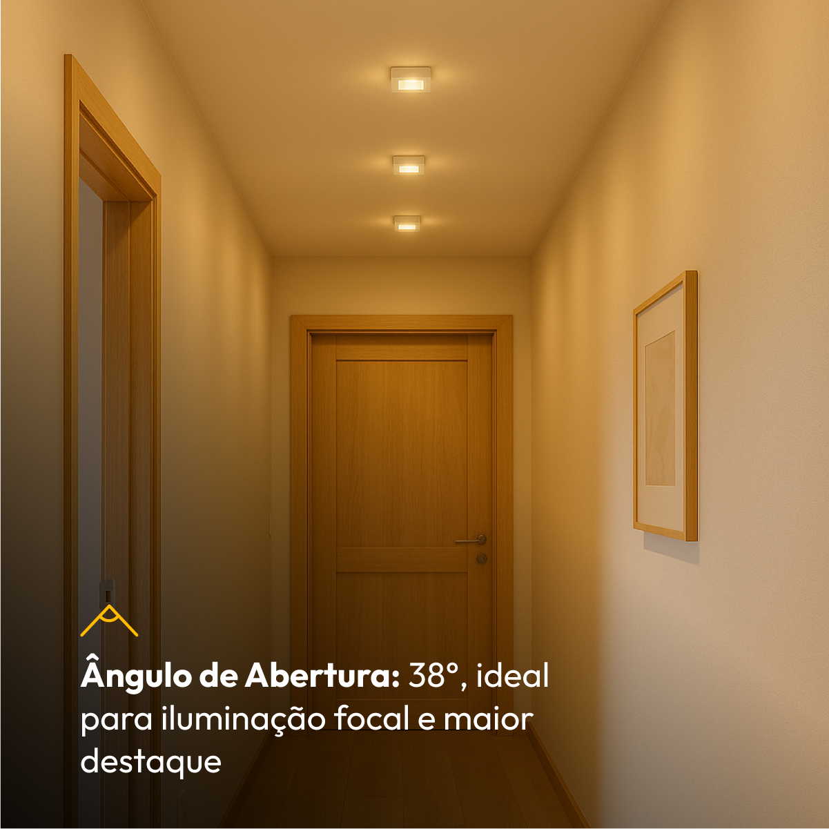 Spot Beiral Led Incluso 3000k Quadrado Branco Alut