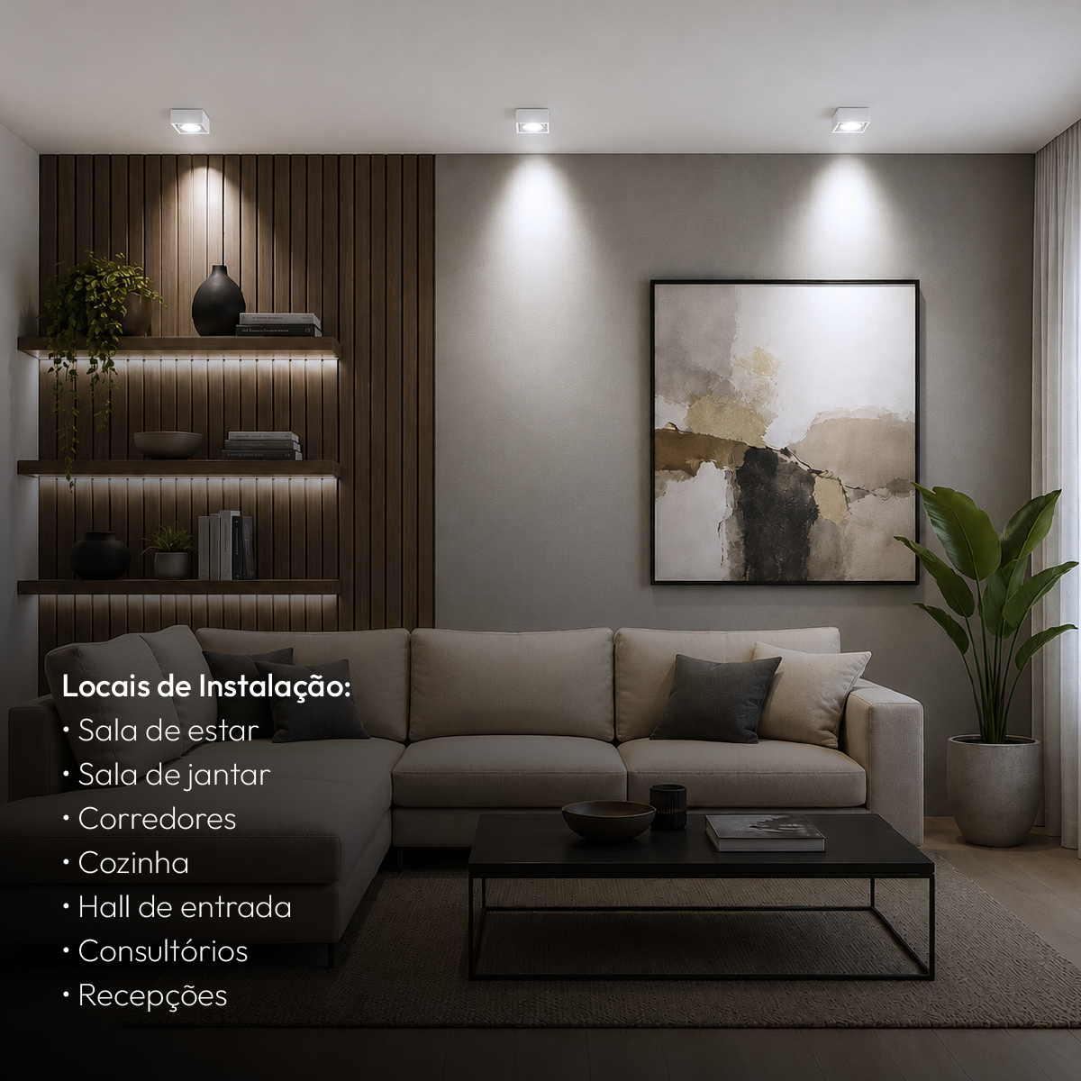 Spot Beiral Led Incluso 6500k Branco Frio Quadrado Branco Alut