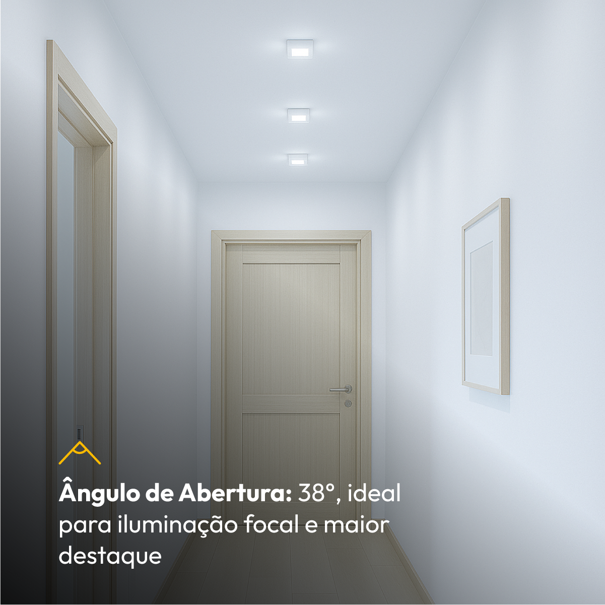 Spot Beiral Led Incluso 6500k Quadrado Branco Alut