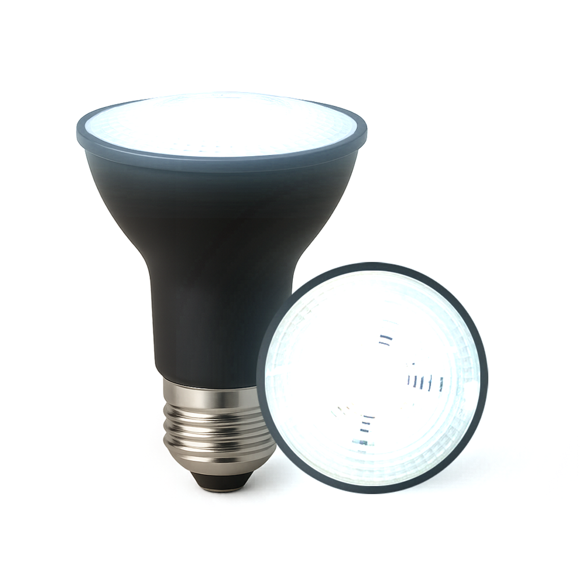 Lâmpada Led Par20 7w E27 6500k Bivolt Preto Alut